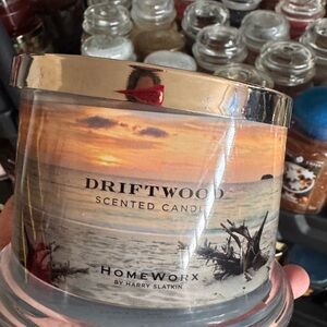 HomeWorx Driftwood Scented Candle